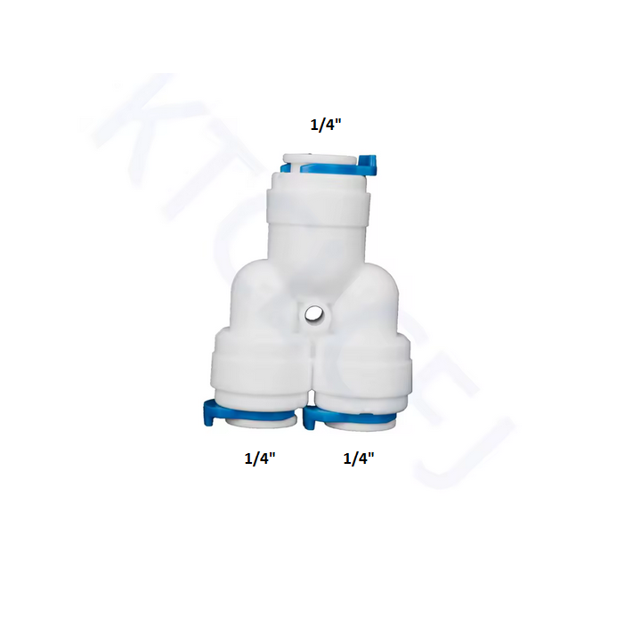 Diviseur en Y rapide 1 Pushfit 1/4"x3