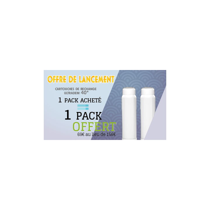 Promo 2 Packs de 2 Cartouches de déminéralisation pour autoclave