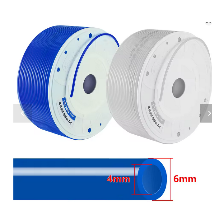 Tuyau 1/4" polyuréthane 4-6mm blanc